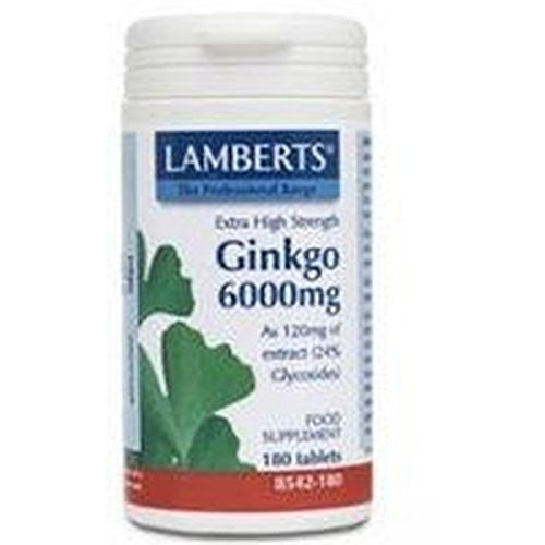 Ginkgo biloba 6000 extracto 120 mg 180 comprimidos