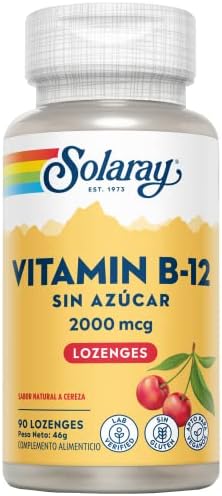 Solaray Vitamin B-12 - 90 Sublingual Tables