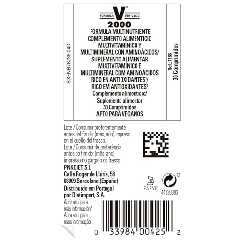 Solgar | Formula VM-2000 | Food Supplement to Support Wellness and Immunity | With 32 Vitamins | For Men & Women | 180 Capsules