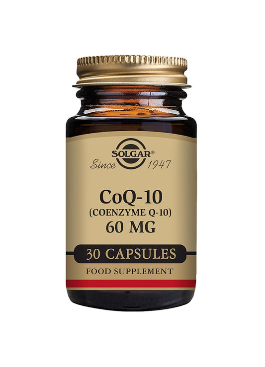 Solgar CoQ-10 (Coenzyme Q-10) 60 mg Vegetable Capsules - Pack of 60