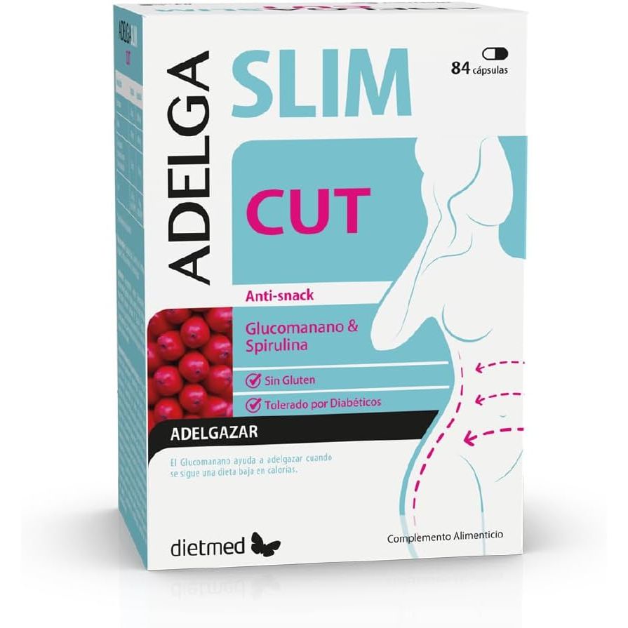 AdelgaSlim Cut control de peso glucomanán 84 cápsulas