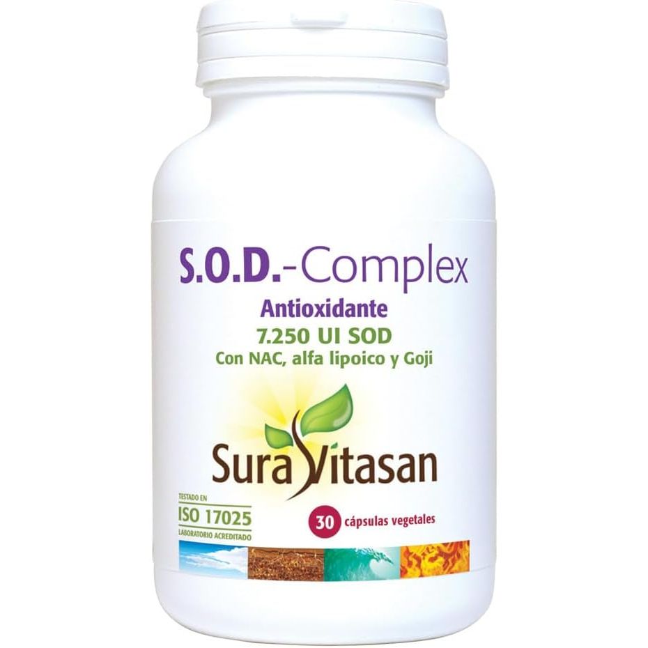 SOD complejo superóxido dismutasa goji 30 cápsulas