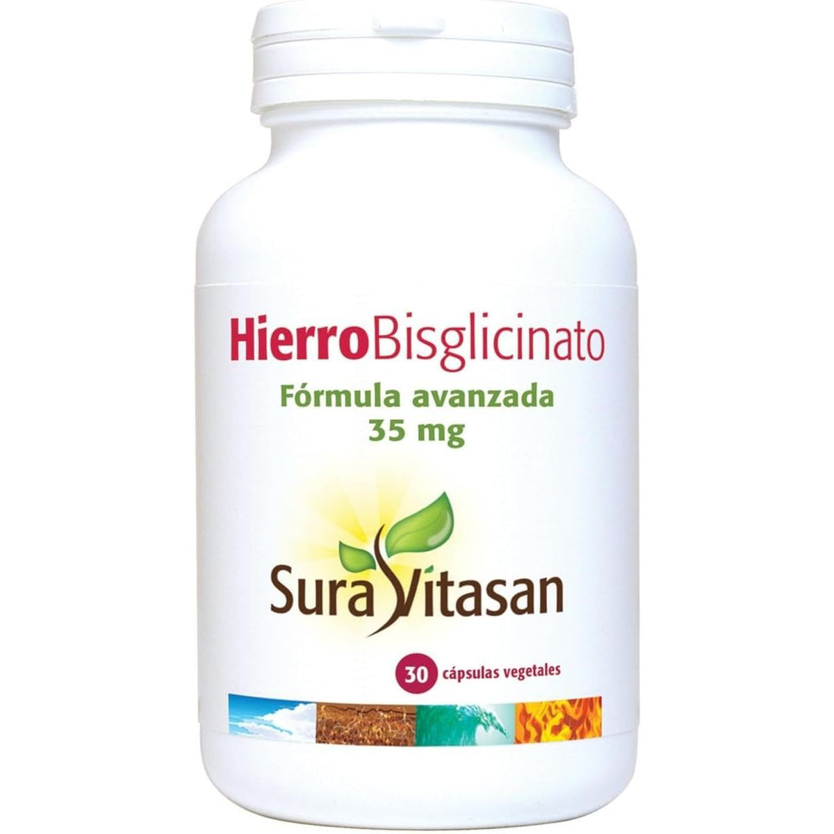 Hierro Bisglicinato 35 mg Sura Vitasan – Pack 2 unidades × 30 cápsulas