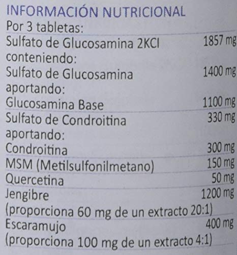 Lamberts Glucosamina Completa - 120 Tabletas, One size, 181 ml