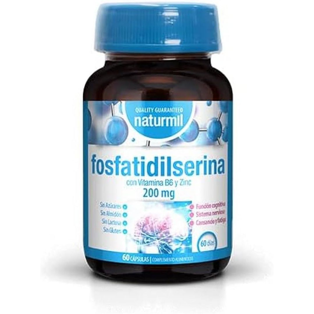 Fosfatidilserina 200 mg vitamina B6 zinc 60 cápsulas