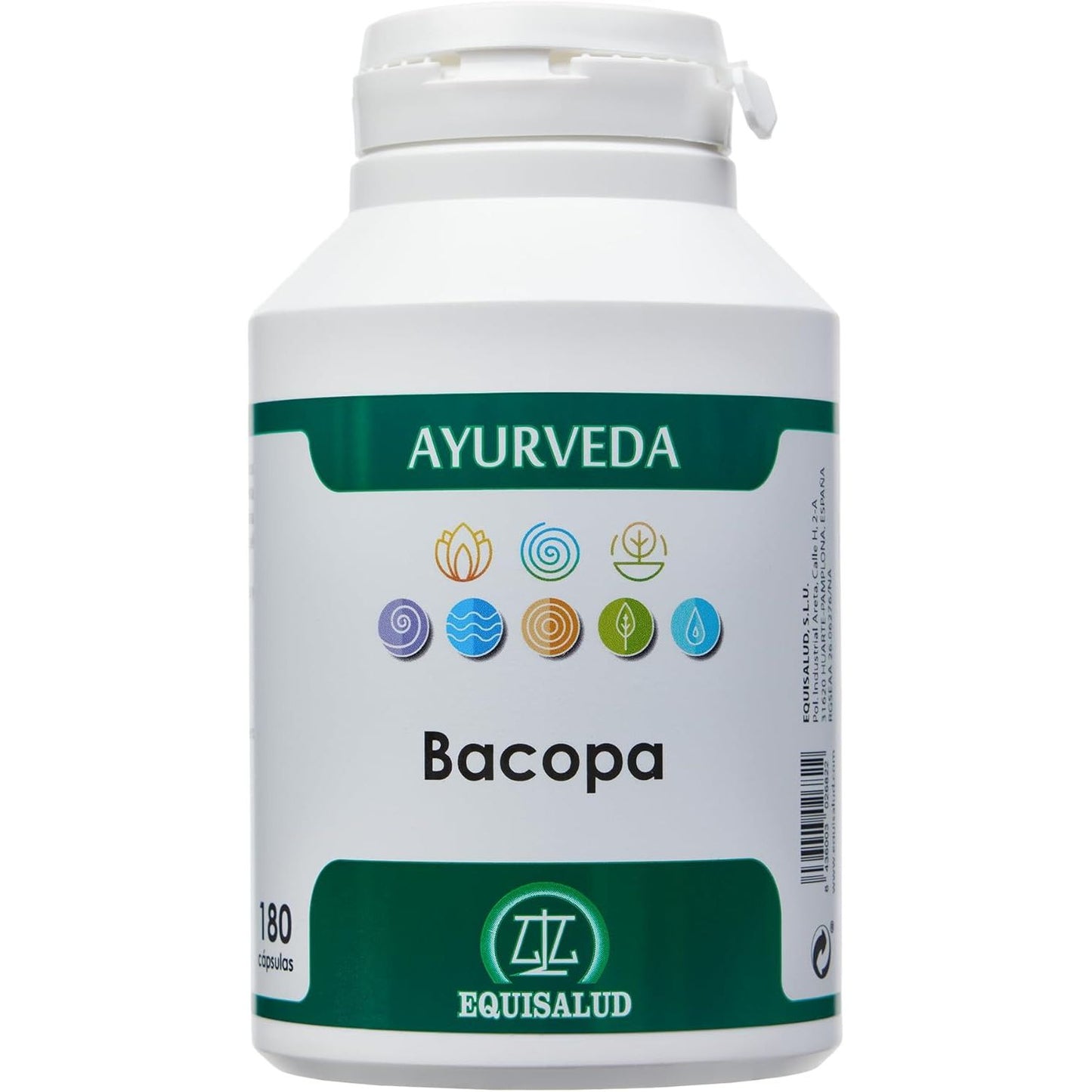 Ayurveda Bacopa memoria concentración 180 cápsulas