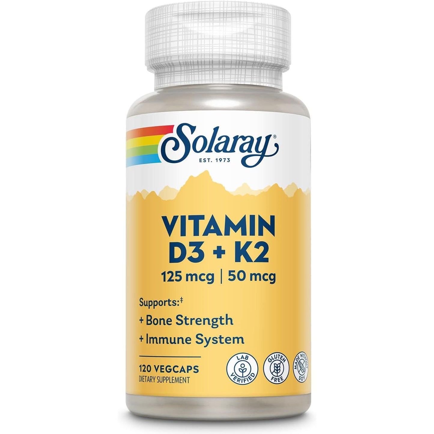 Vitamina D3 K2 colecalciferol menaquinona 120 cápsulas