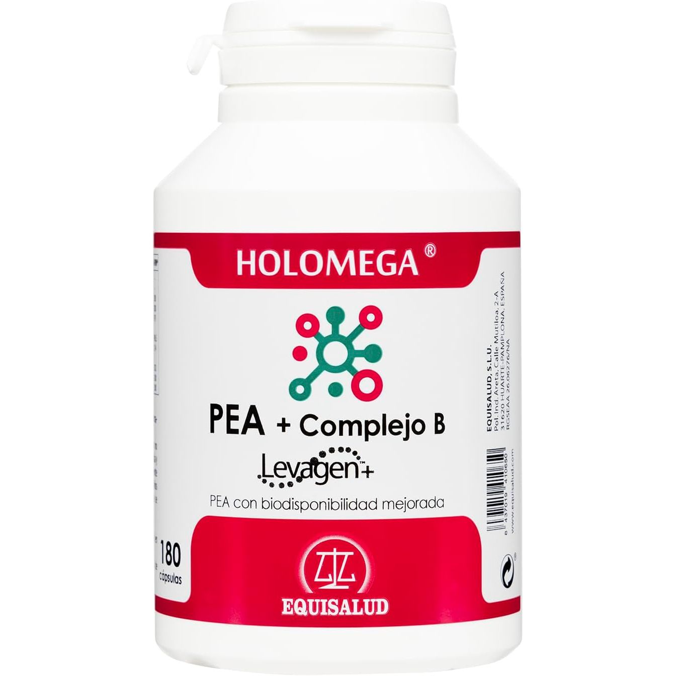 HoloMega PEA complejo B palmitoiletanolamida 180 cápsulas
