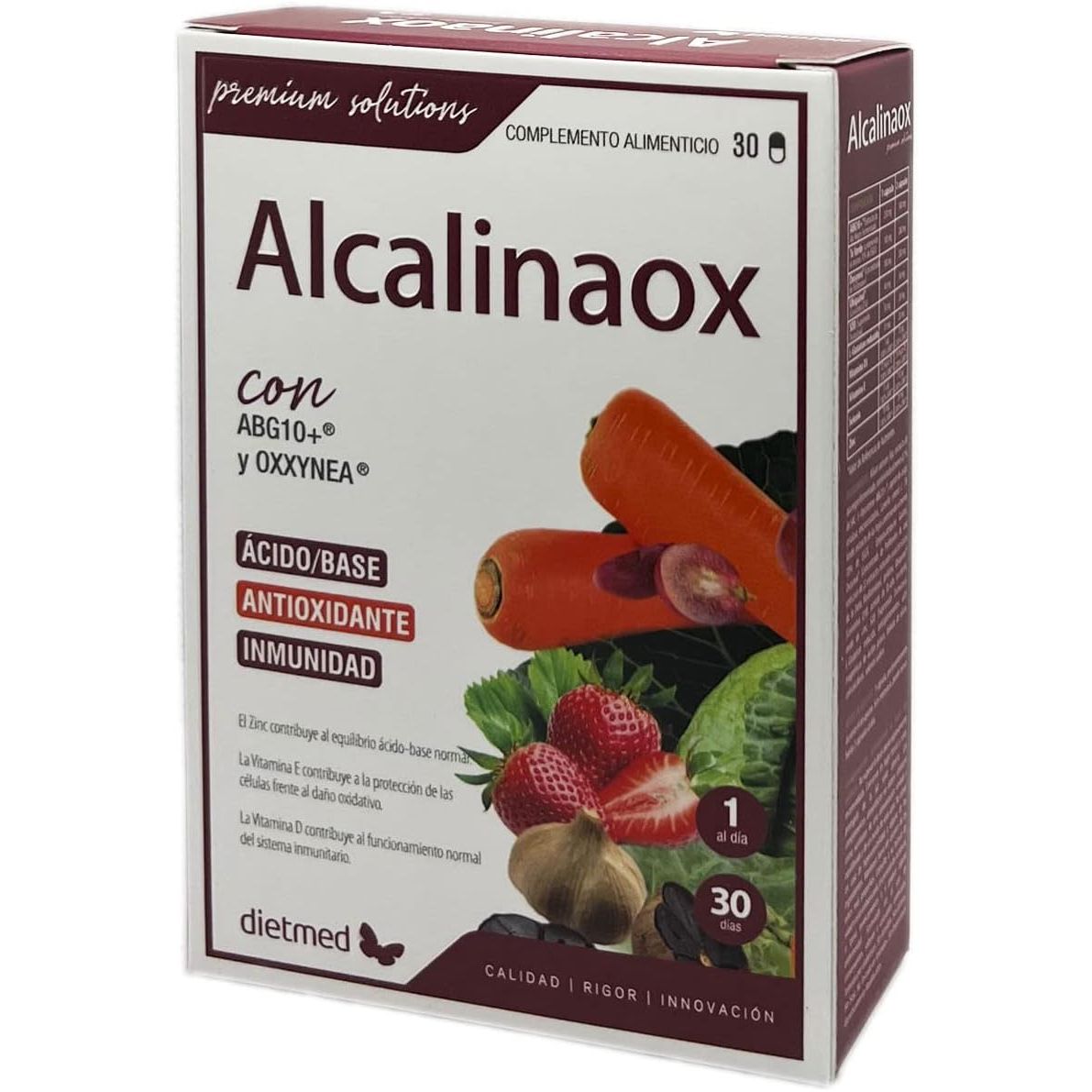 Alkalinaox pH balance potassium bicarbonate citrates 30 capsules + 200 ml