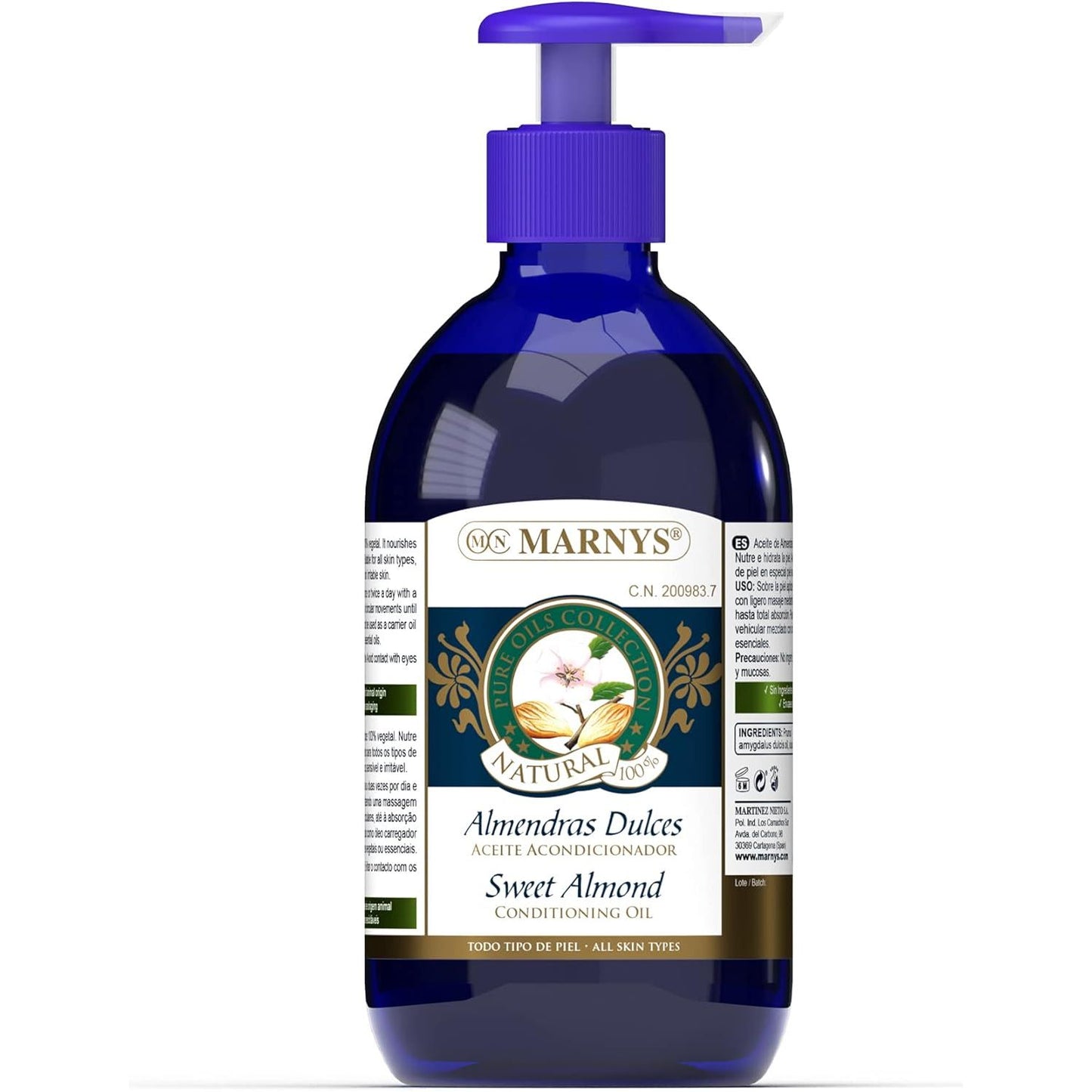 Sweet almond oil virgin first cold pressed 500 ml
