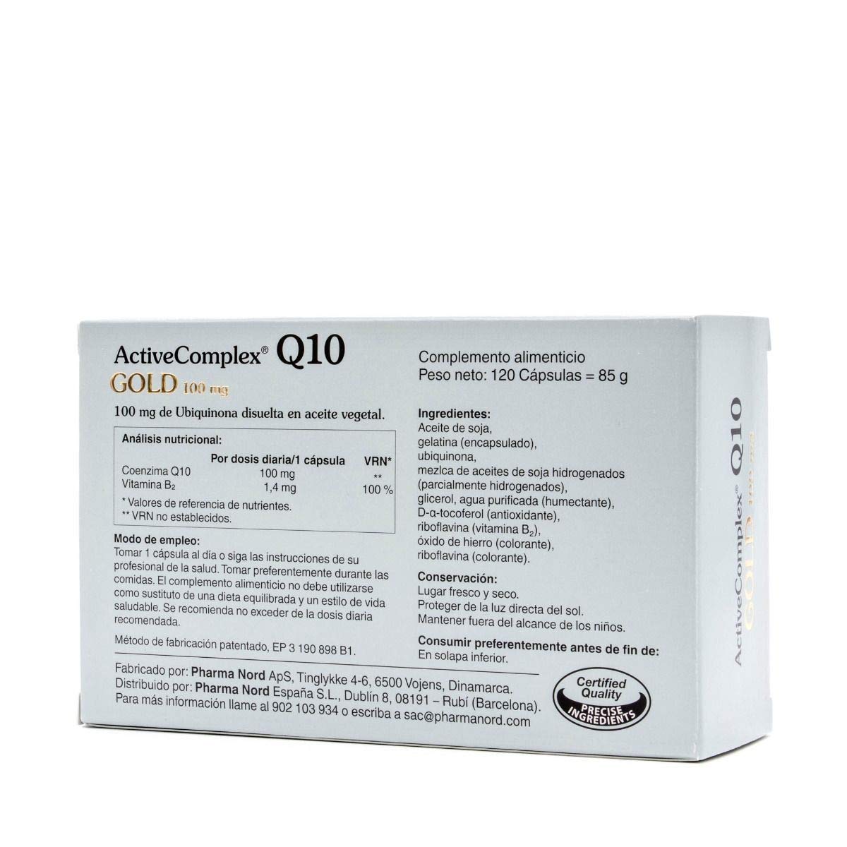 Pharma Nord Q10 Gold Mg 90+30 Caps Regalo, 100 Mililitros