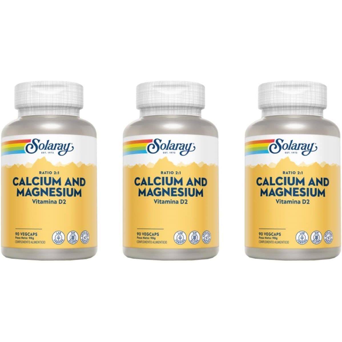 Calcium Magnesium 90 Capsules Pack 3
