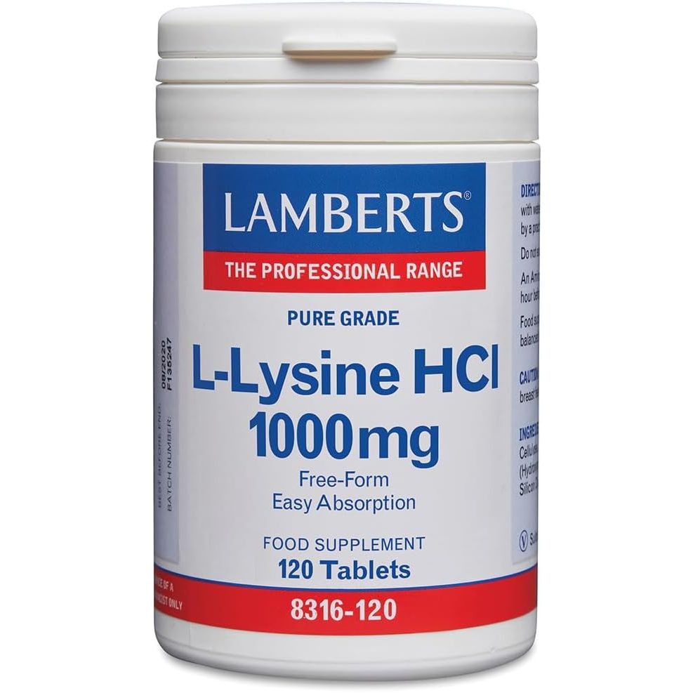 L-lisina HCI 1000 mg 120 comprimidos
