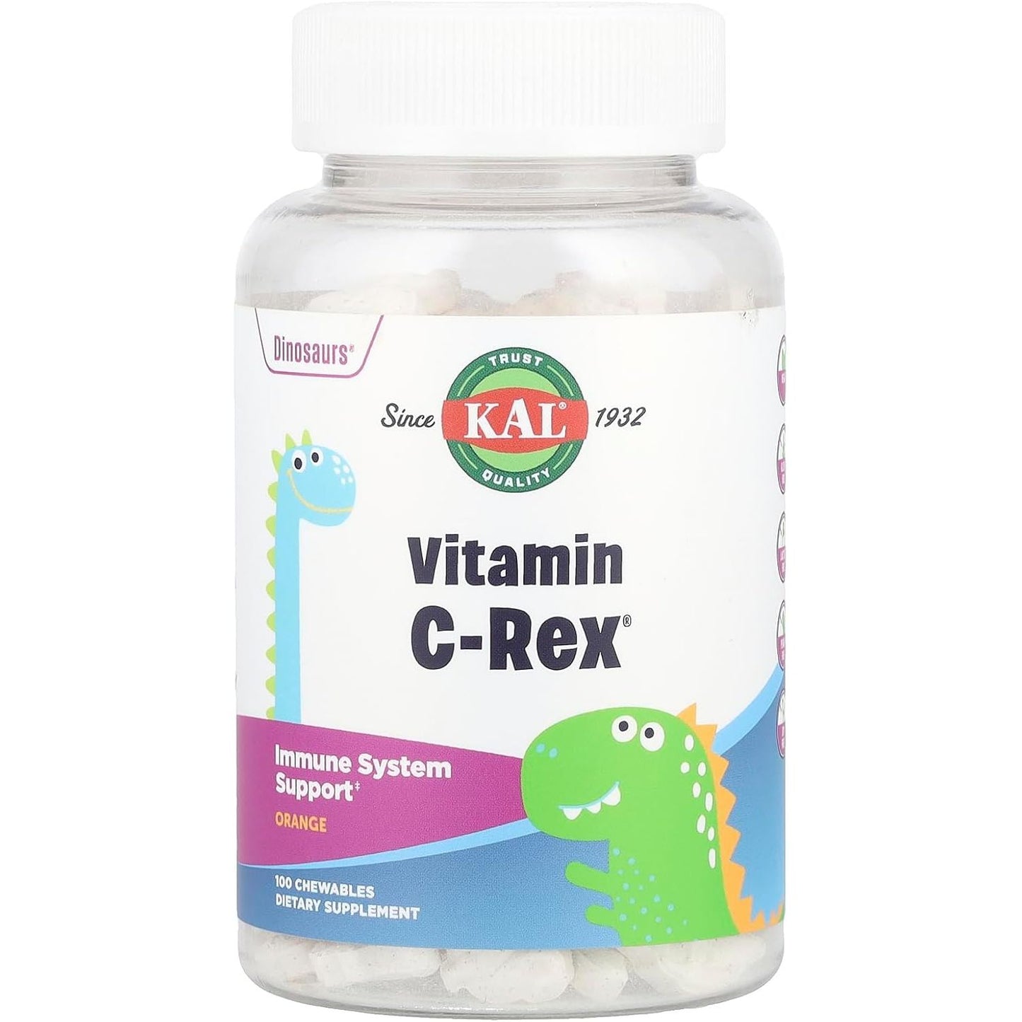 Dinosaurus rex vitamina C sabor naranja 100 gominolas