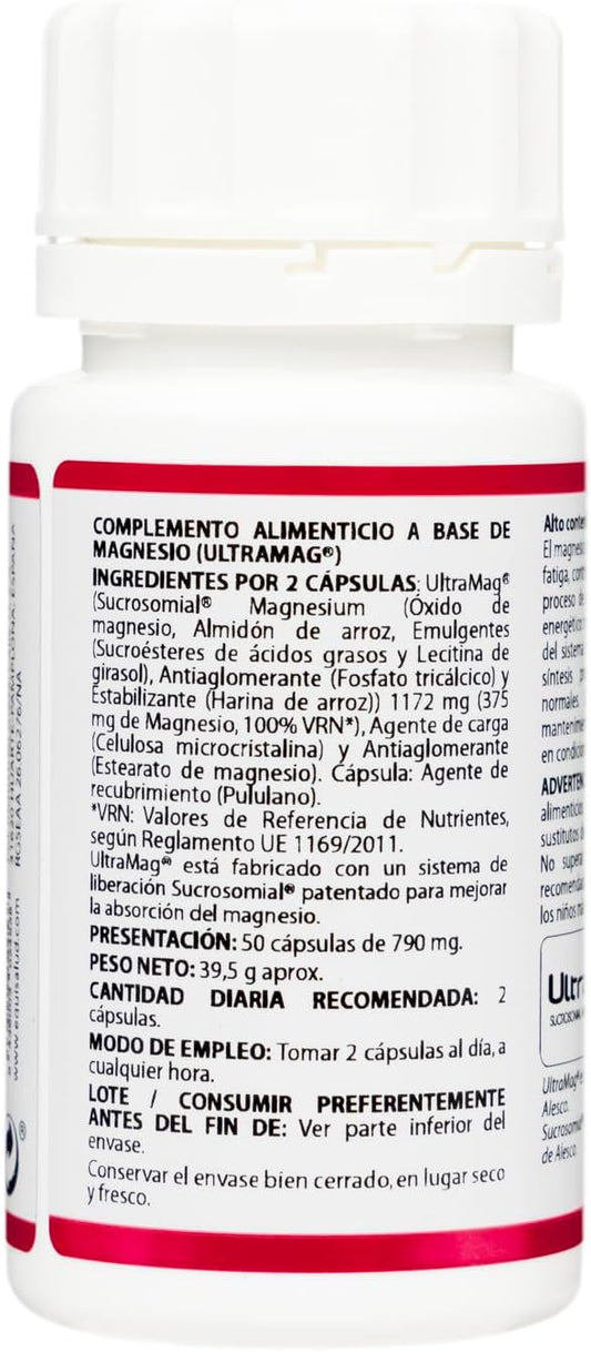 Holomega Magnesium Liposomal | Equisalud | With Ultramag, High Absorption Magnesium | 50 Capsules