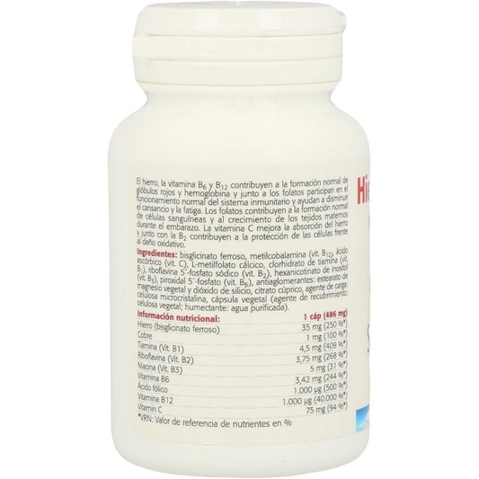 Hierro bisglicinato 35 mg Pack 2 (60 cápsulas)