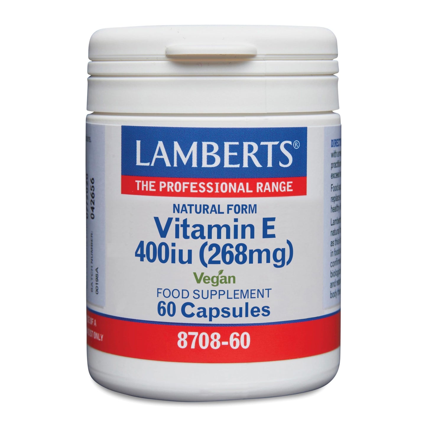 Vitamina E natural 400 UI 60 cápsulas