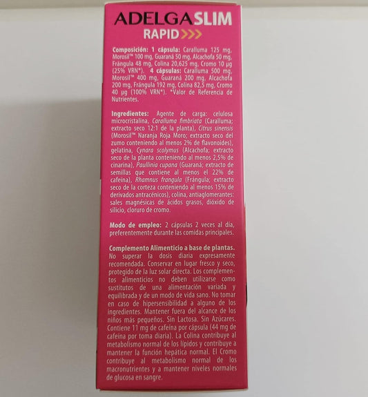 Dietmed | Adelgaslim Rapid - 60 Cápsulas | Morosil, Caralluma y Alcachofa | Acción Rápida