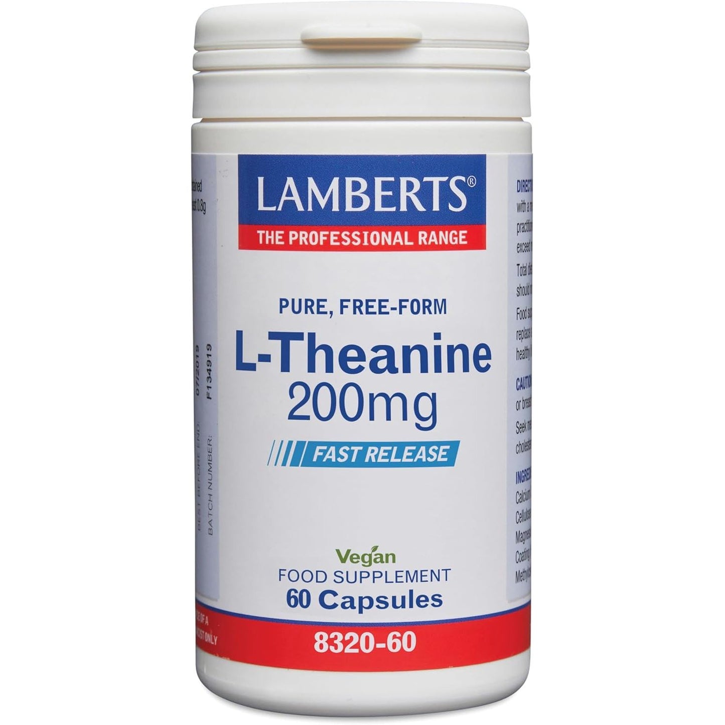 L-teanina 200 mg relajación concentrada 60 comprimidos