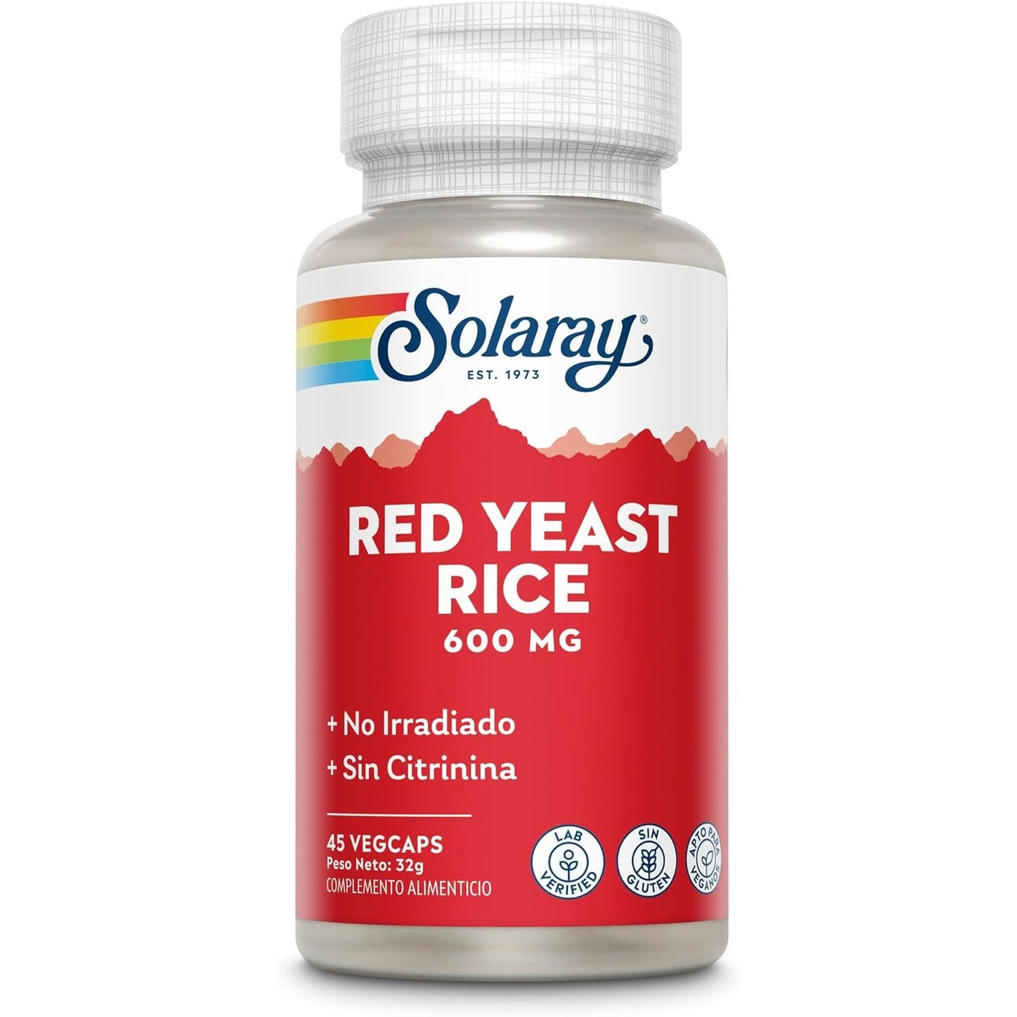 Arroz Rojo de Levadura 45 cáps (Solaray) 600 mg
