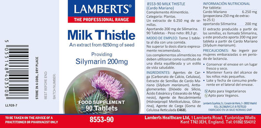 Lamberts Milk Thistle 6250 mg - 90 Tablets