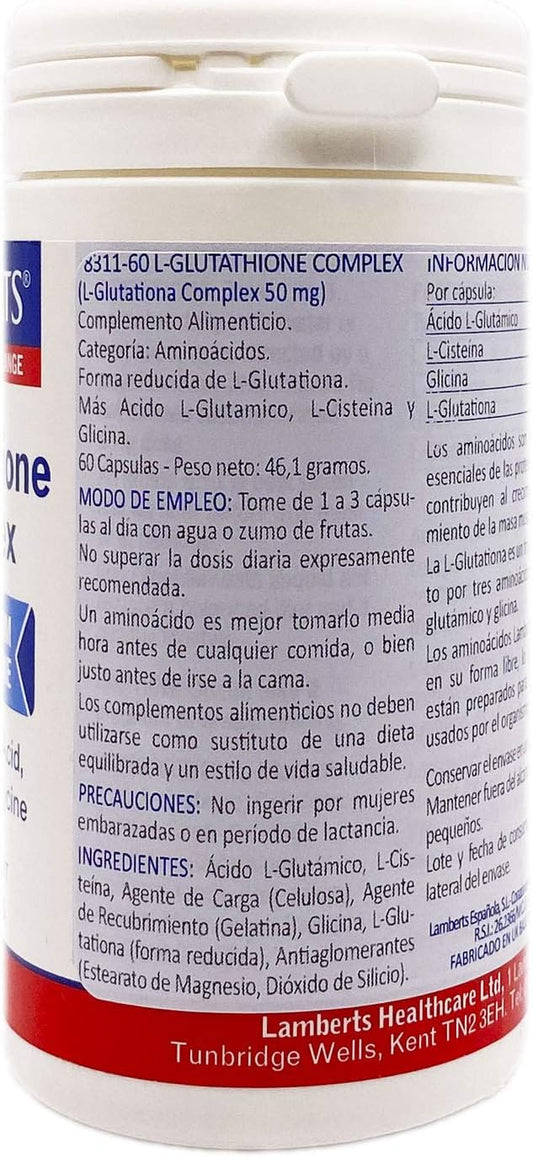 Lamberts L Glutationa Complex - 60 Cápsulas