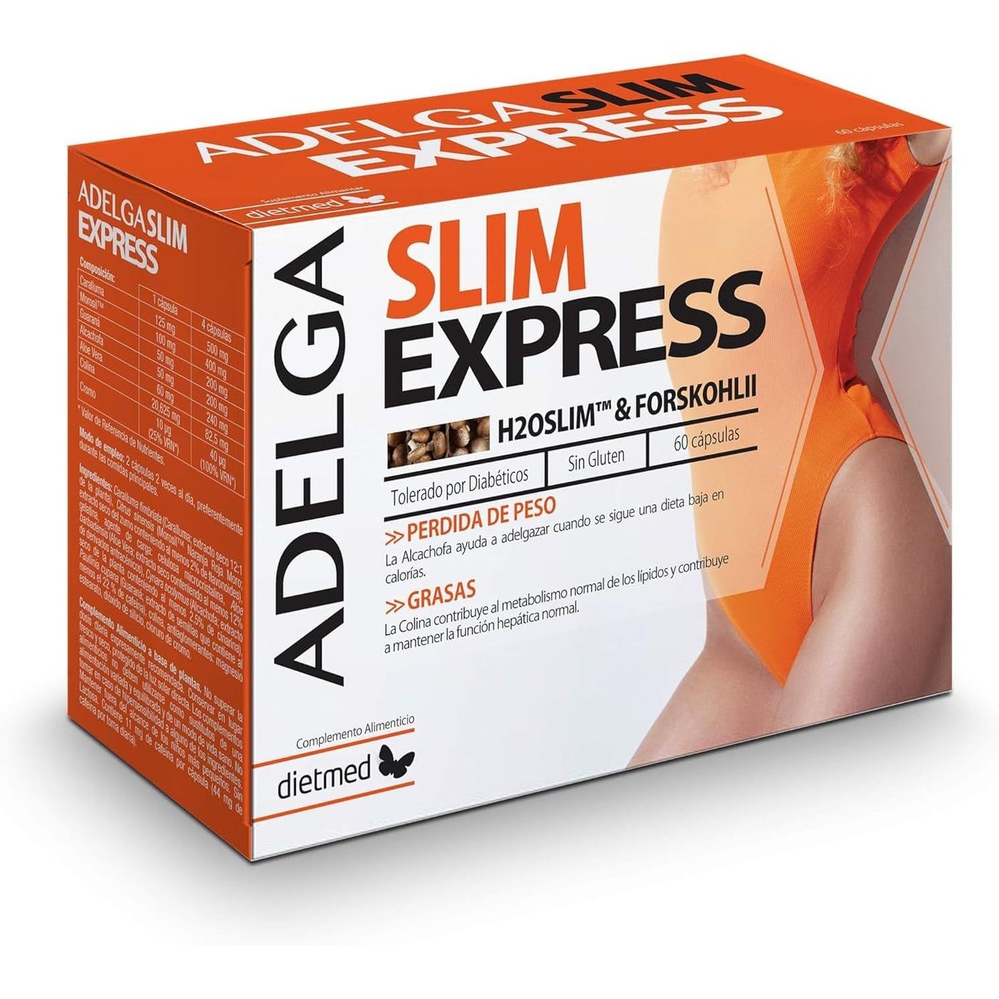 Adelga Slim Express extractos vegetales 60 cápsulas