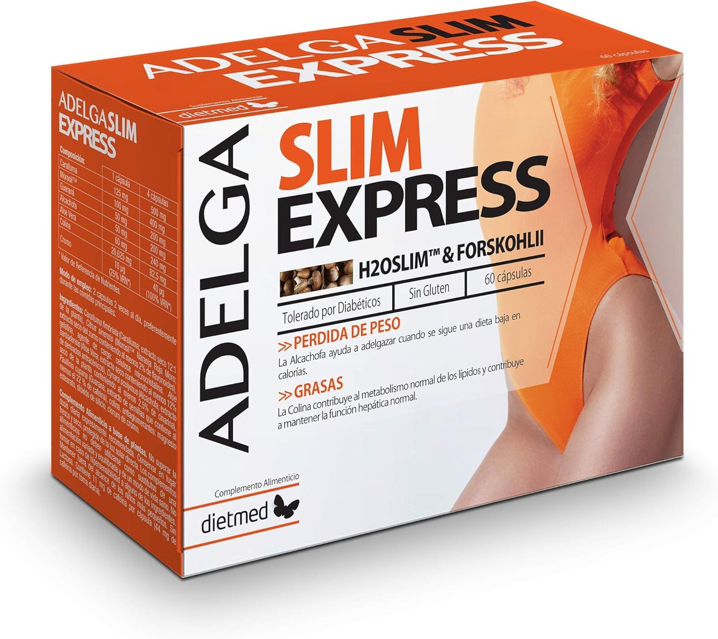 DietMed Adelga Slim Express Suplemento - 60 Cápsulas (DM1061S5)