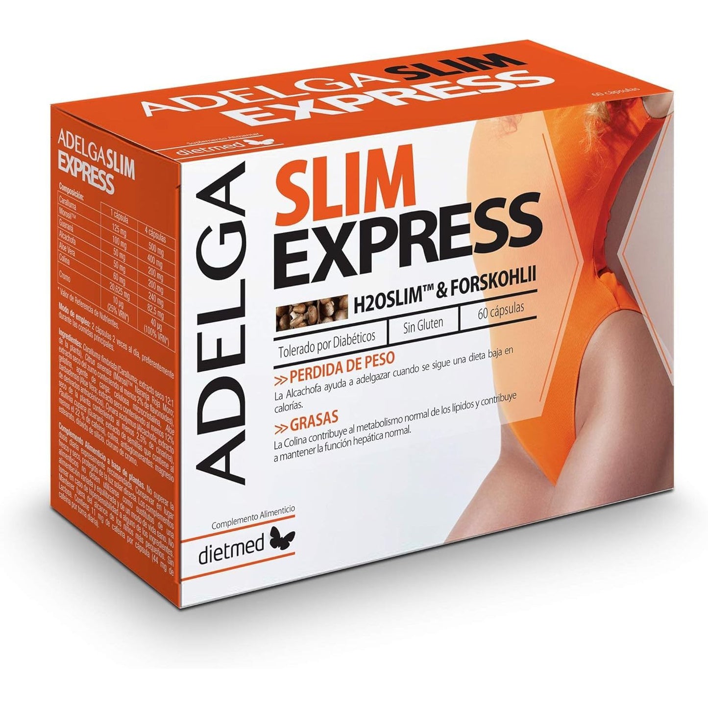 Adelga Slim Express extractos vegetales 60 cápsulas