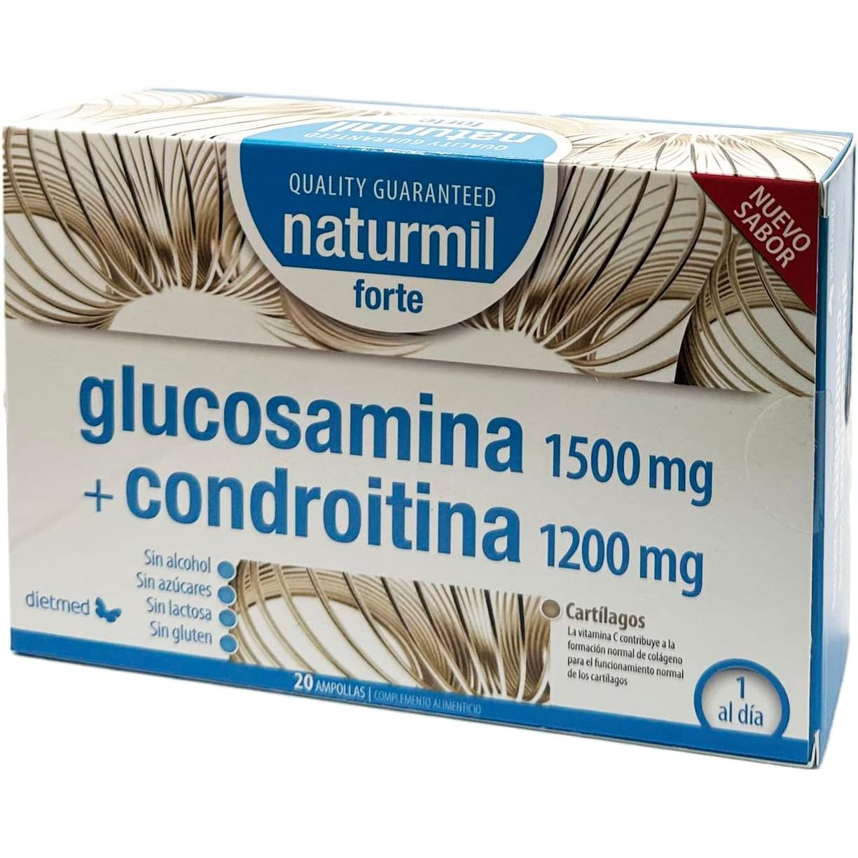 Glucosamina 1500 mg condroitina 1200 mg 20 ampollas