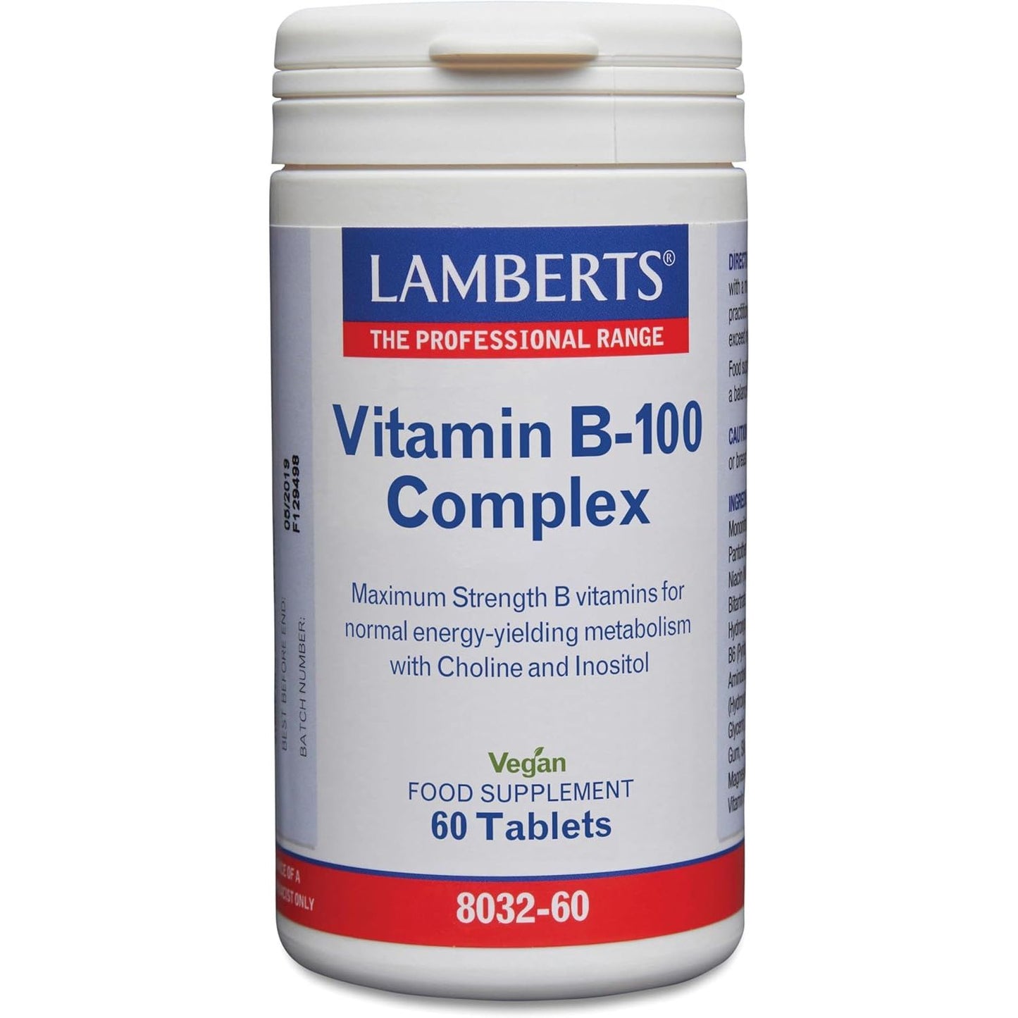 Complejo vitamínico B-100 energía nervios 60 comprimidos