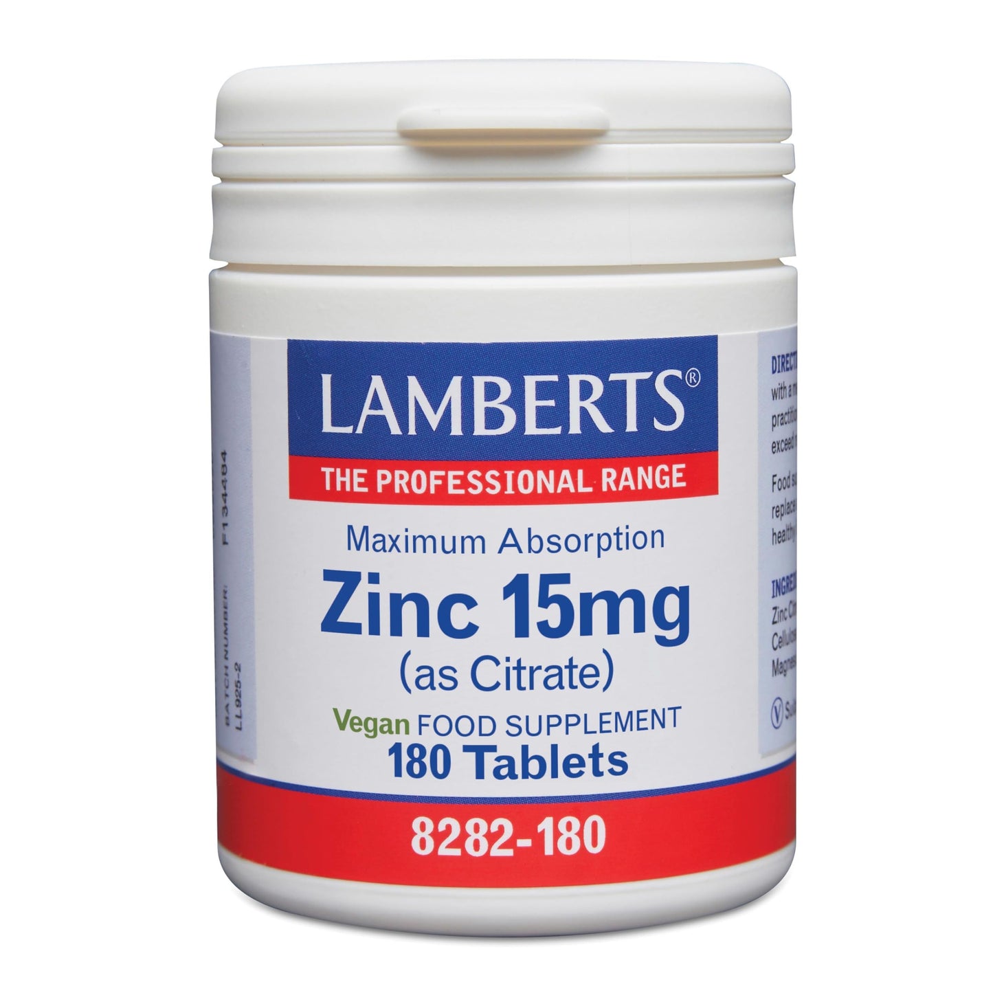 Zinc 15 mg 180 comprimidos