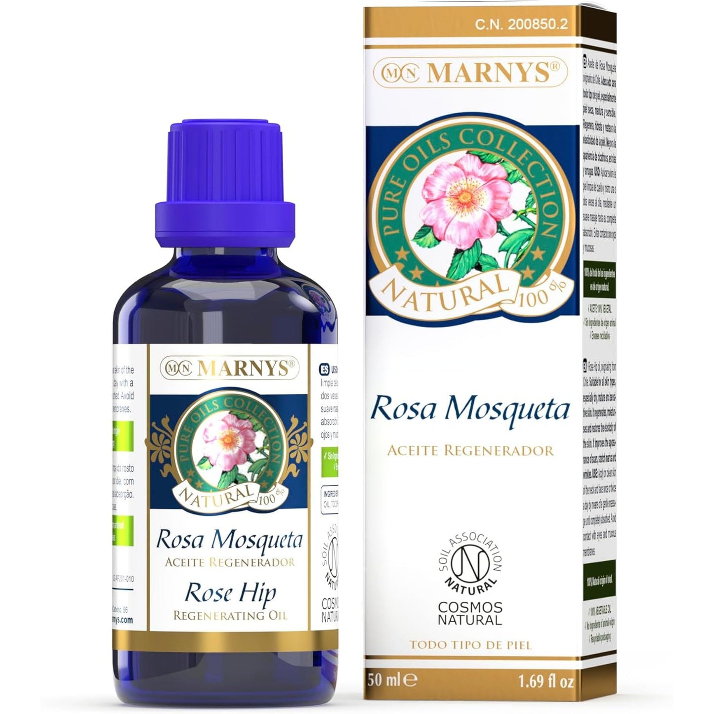 Aceite rosa mosqueta 100% vegetal 50 ml