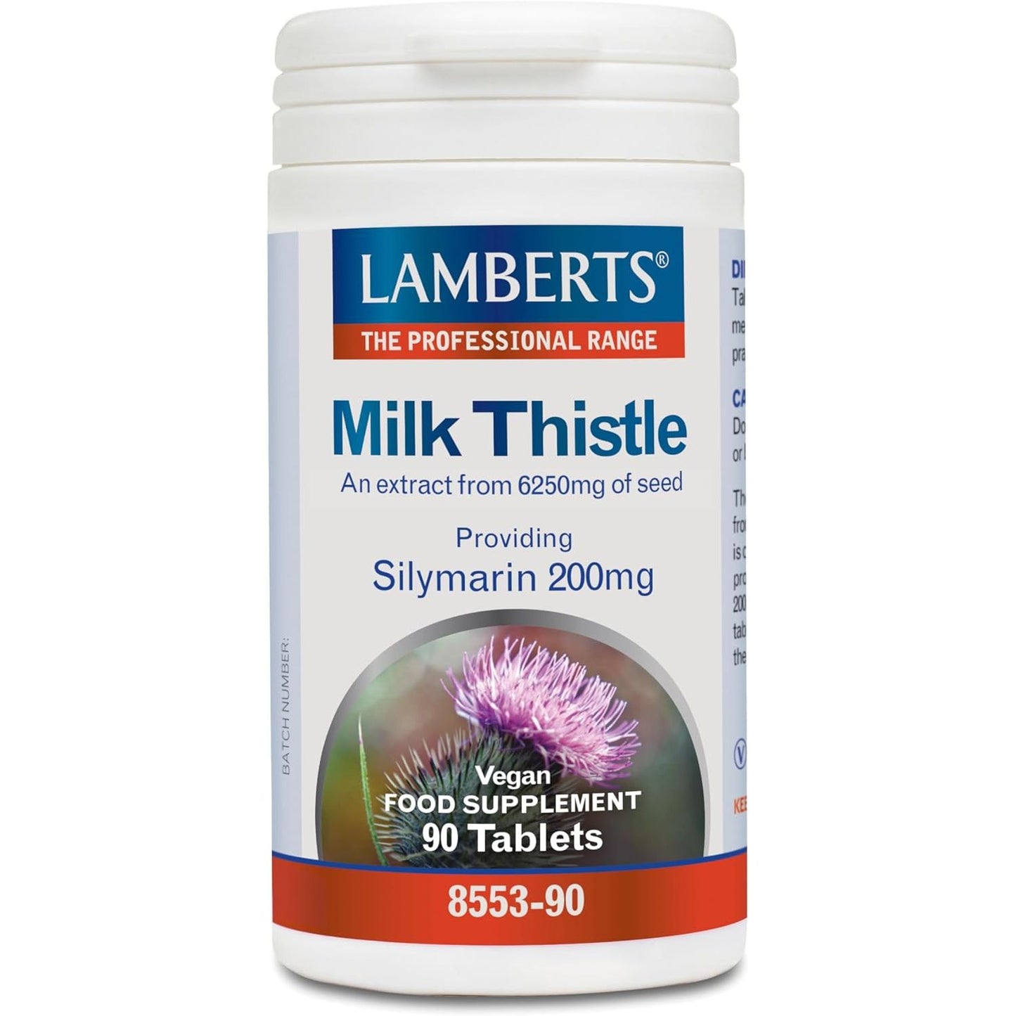 Milk thistle extract 80% silymarin 6250 mg 90 tablets