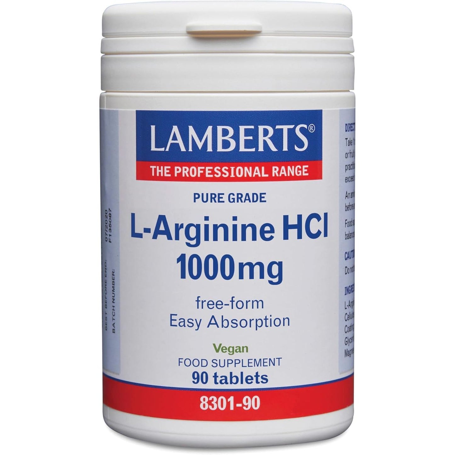 L-arginina 1000 mg 90 comprimidos