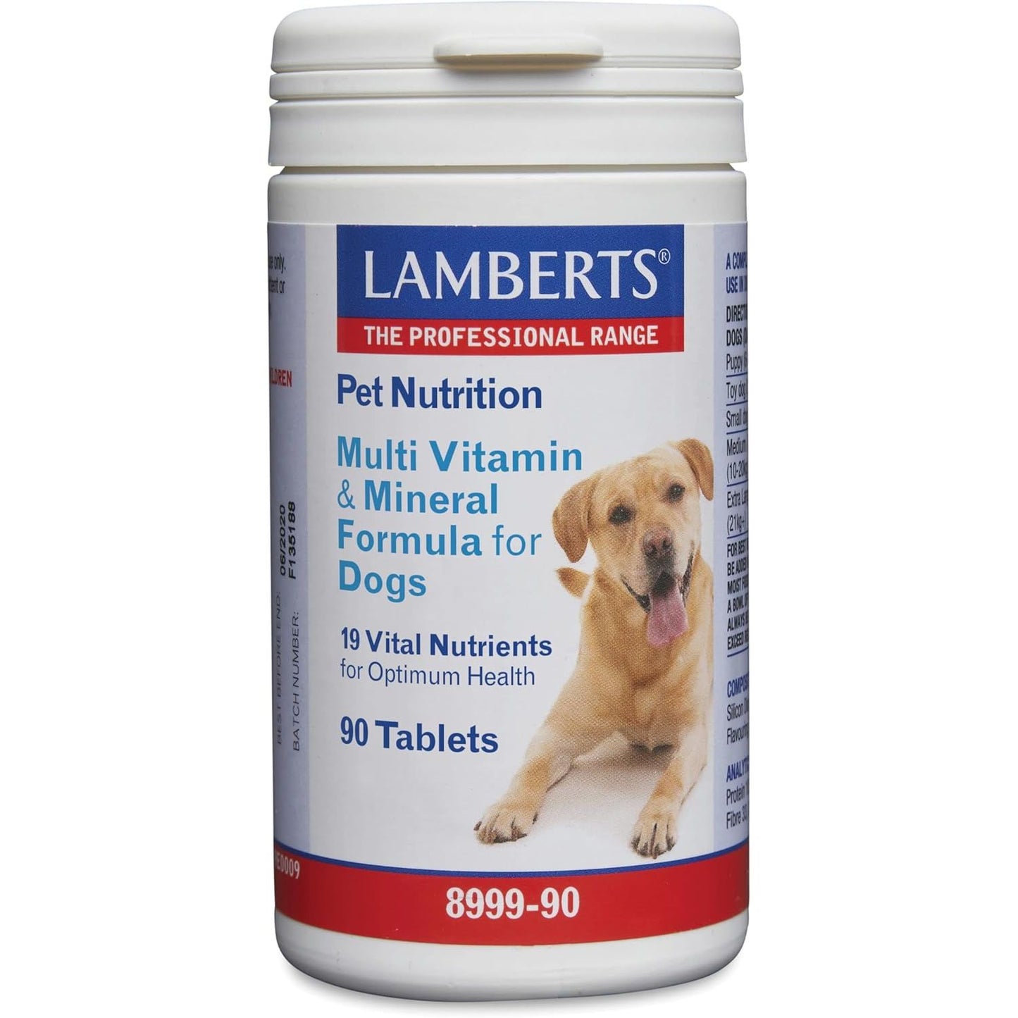 Nutrición mascotas complejo vitamínico 90 comprimidos