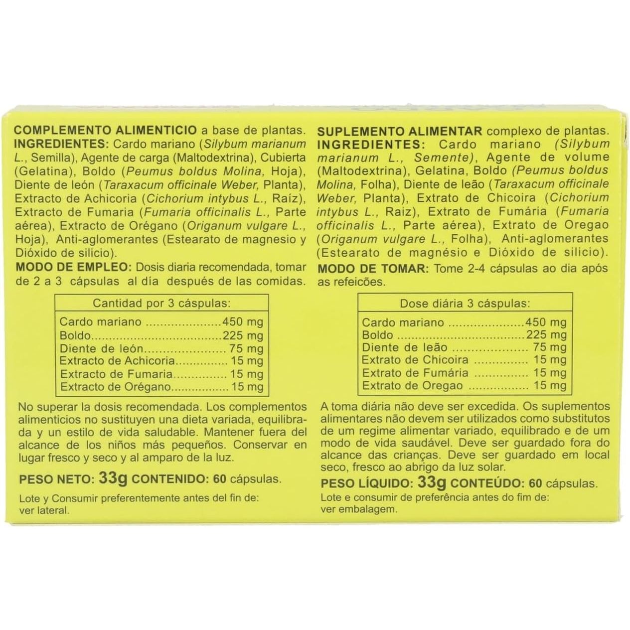 Milk thistle extract 60 capsules