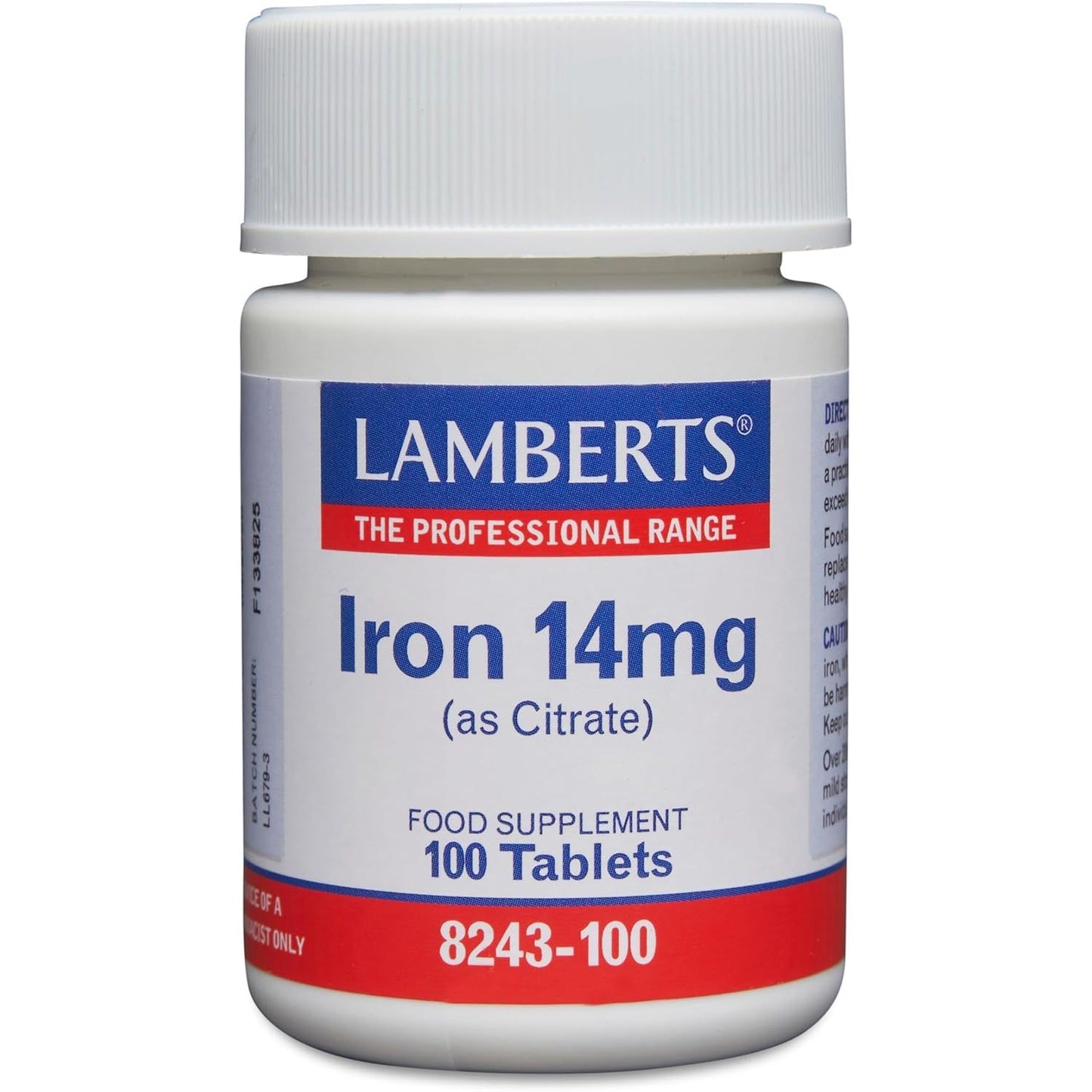 Hierro 14 mg citrato 100 comprimidos