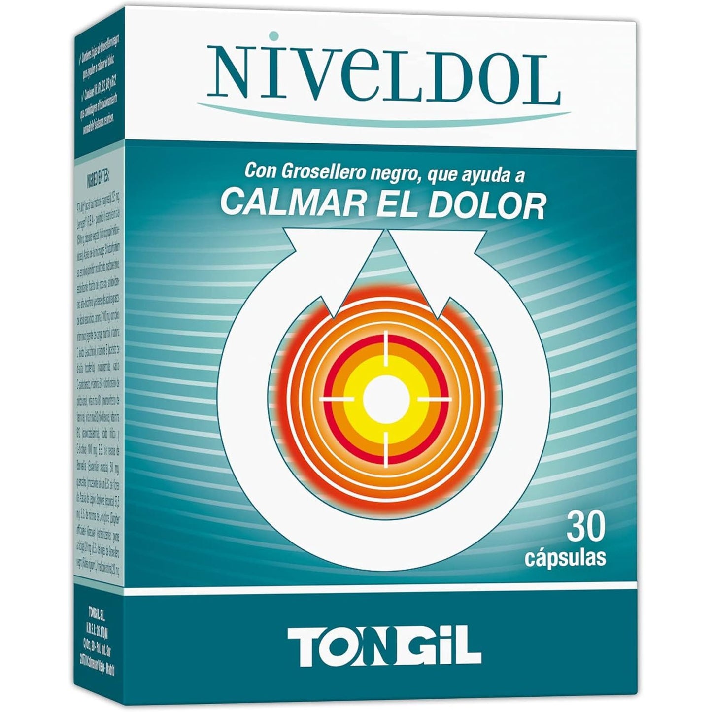 Niveldol boswelia jengibre magnesio taurina 30 cápsulas