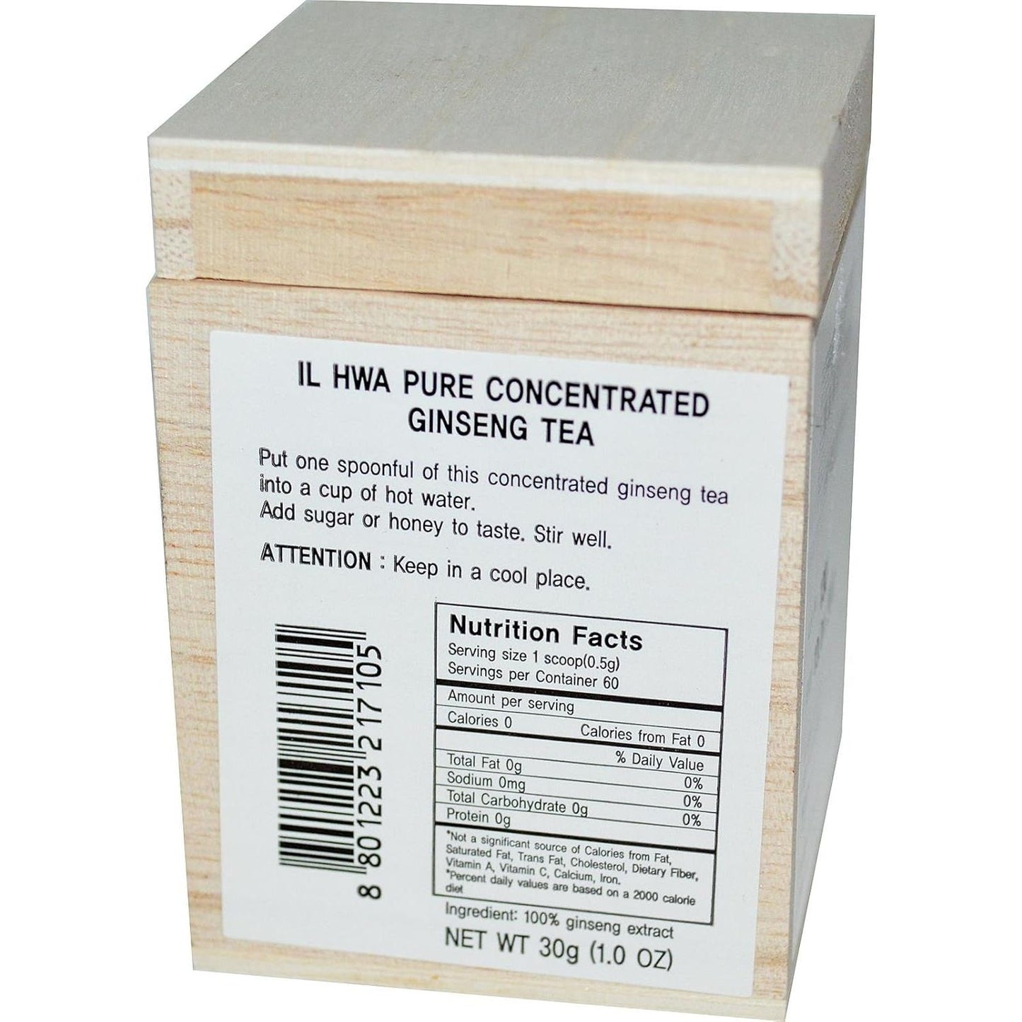 Korean Ginseng 5:1 Extract Panax ginseng 30 g