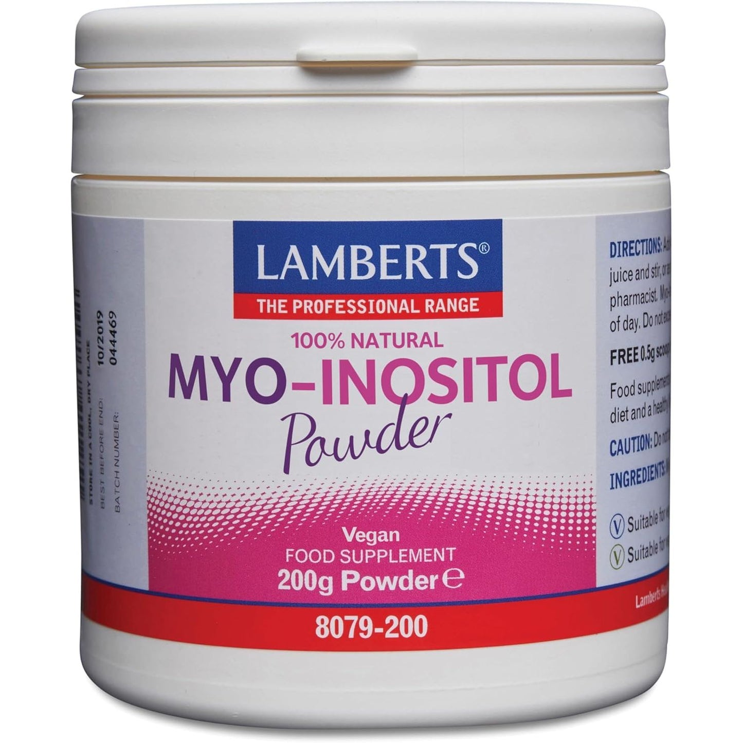 Myo inositol polvo 200 g