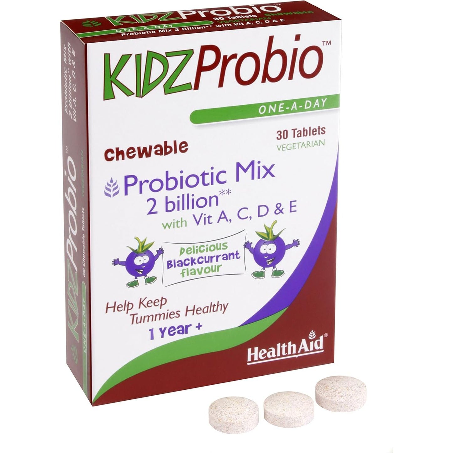 Kidzprobio probiótico infantil 30 comprimidos masticables