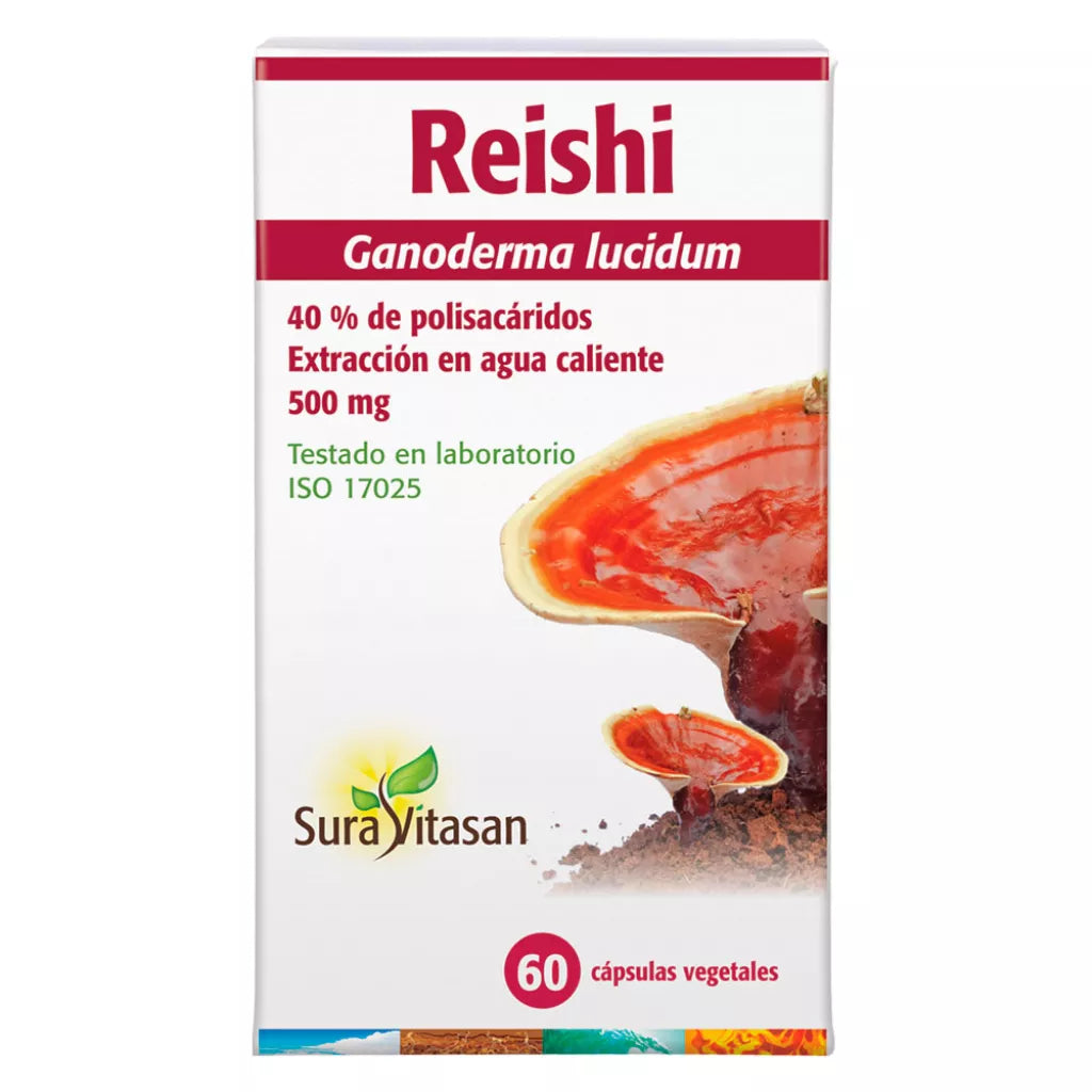Reishi extracto 8:1 500 mg 60 cápsulas