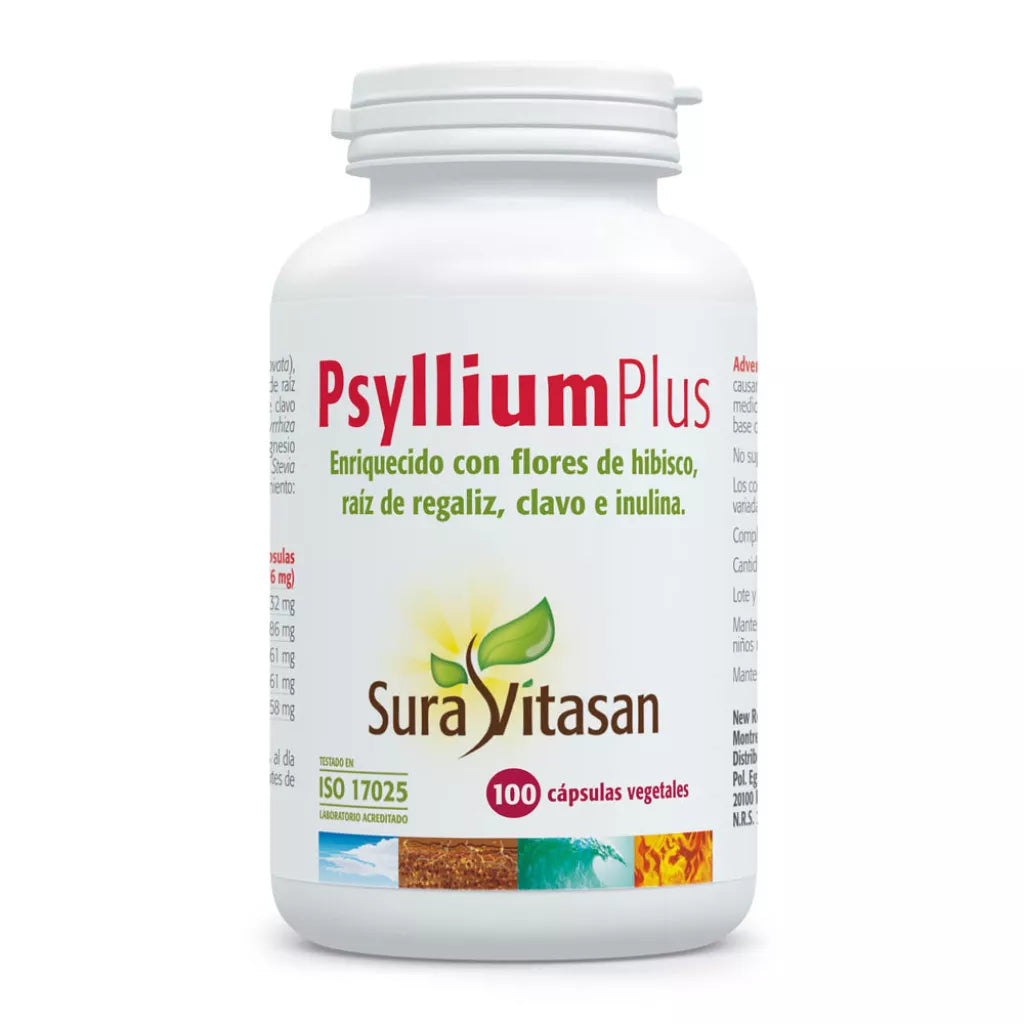 Psyllium Plus con FOS 100 cápsulas Sura Vitasan