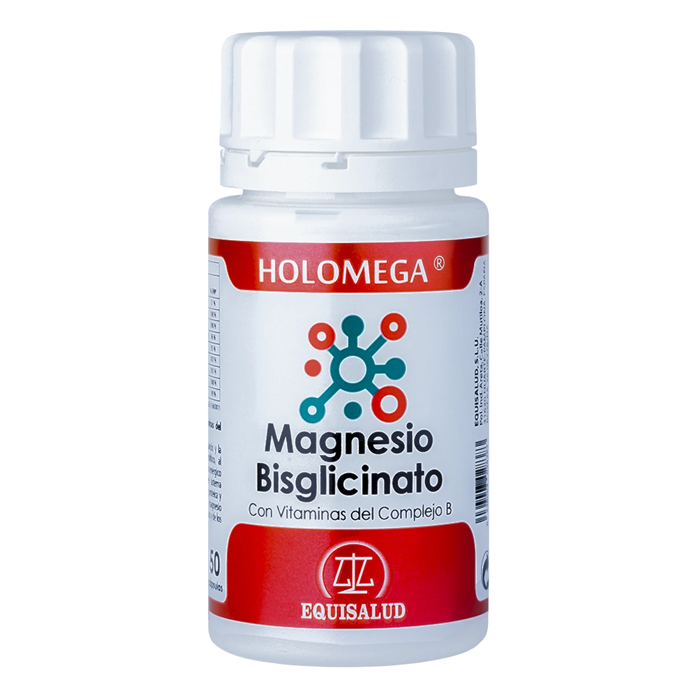 Holomega Magnesio Bisglicinato con vitaminas del complejo B 50 Caps