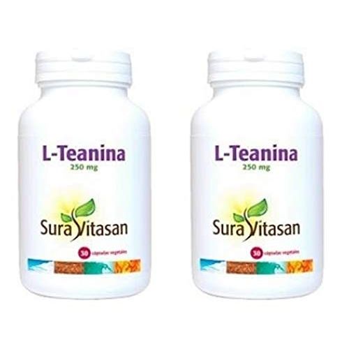 L-teanina 250 mg aminoácido té verde Pack 2 30 cápsulas