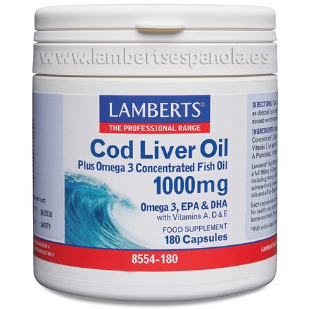 Aceite hígado bacalao triglicéridos 1000 mg