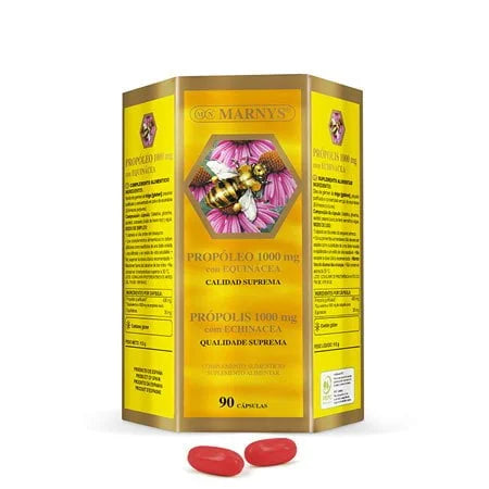 Marnys Propóleo 1000 Mg Con Equinácea Y Aceite De Germen De Trigo 90 Cápsulas, color Esencial