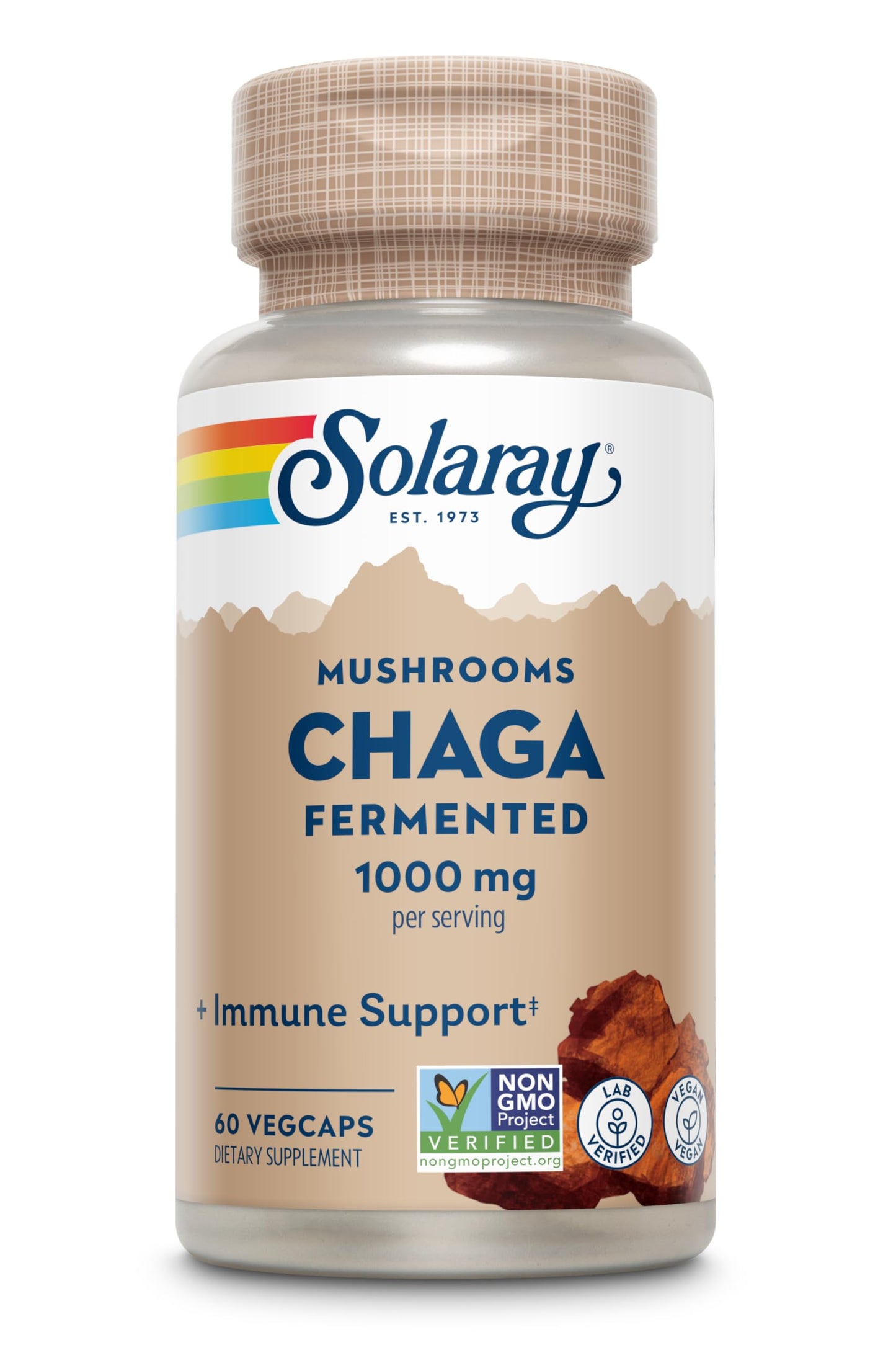 Chaga Fermentado Orgánico 1000 mg