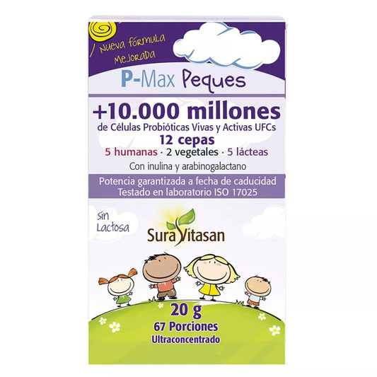 Vitasan Probio-Max Peques 20 g - panel trasero informacion nutricional